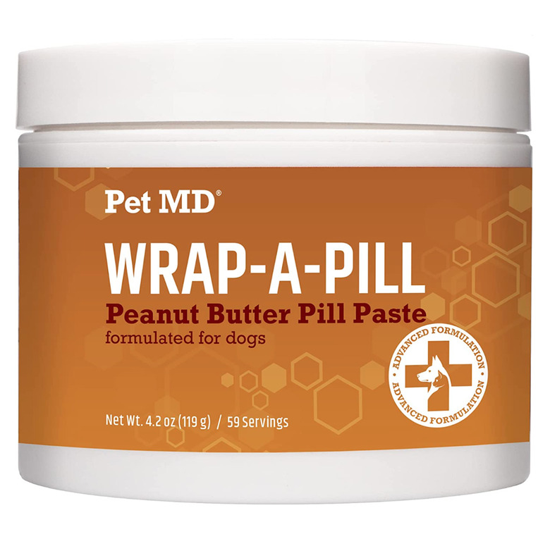 Wrap a pill peanut butter flavor pill paste