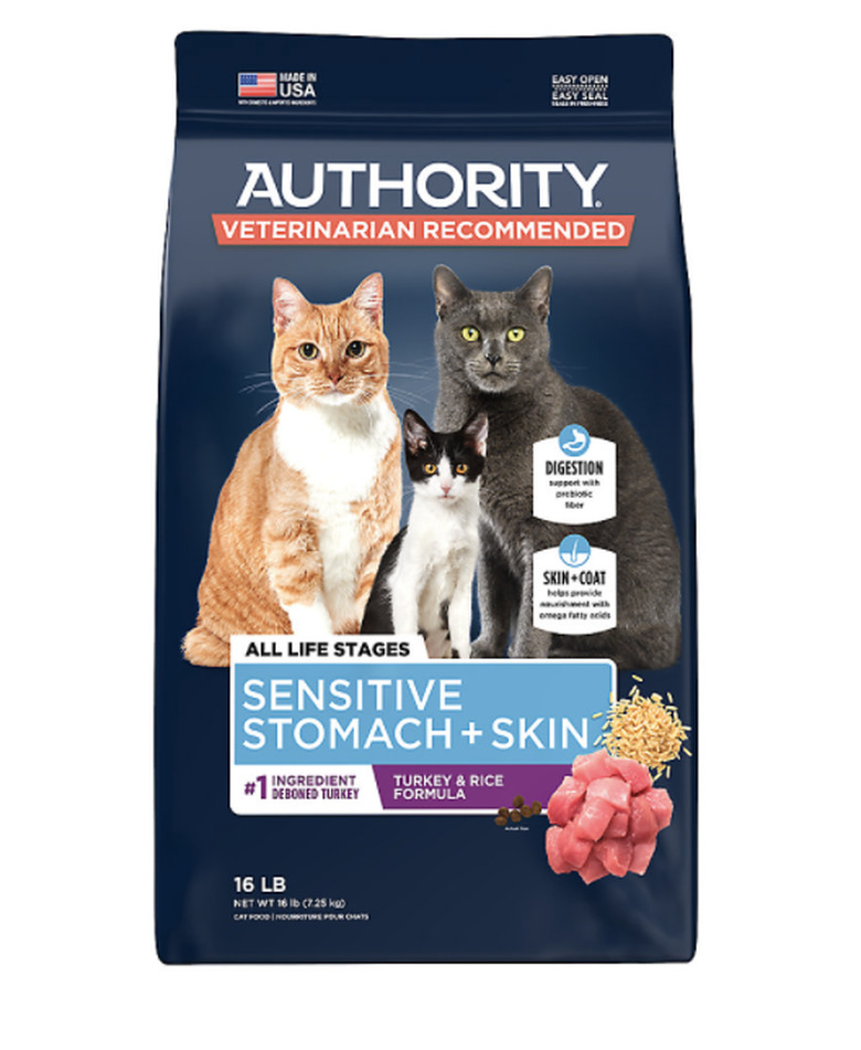 Authority® Sensitive Stomach and Skin All Life Stages Cat Food - Turkey & Rice