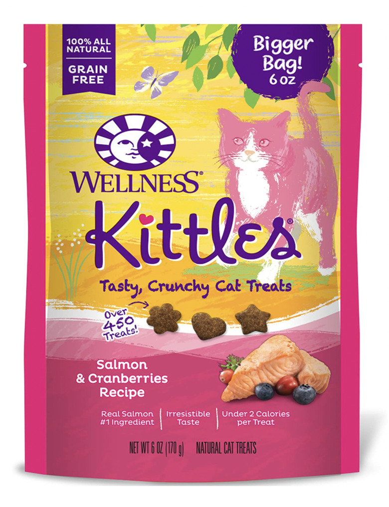Wellness Kittles Grain-Free Salmon & Cranberries Recipe Crunchy Cat Treats