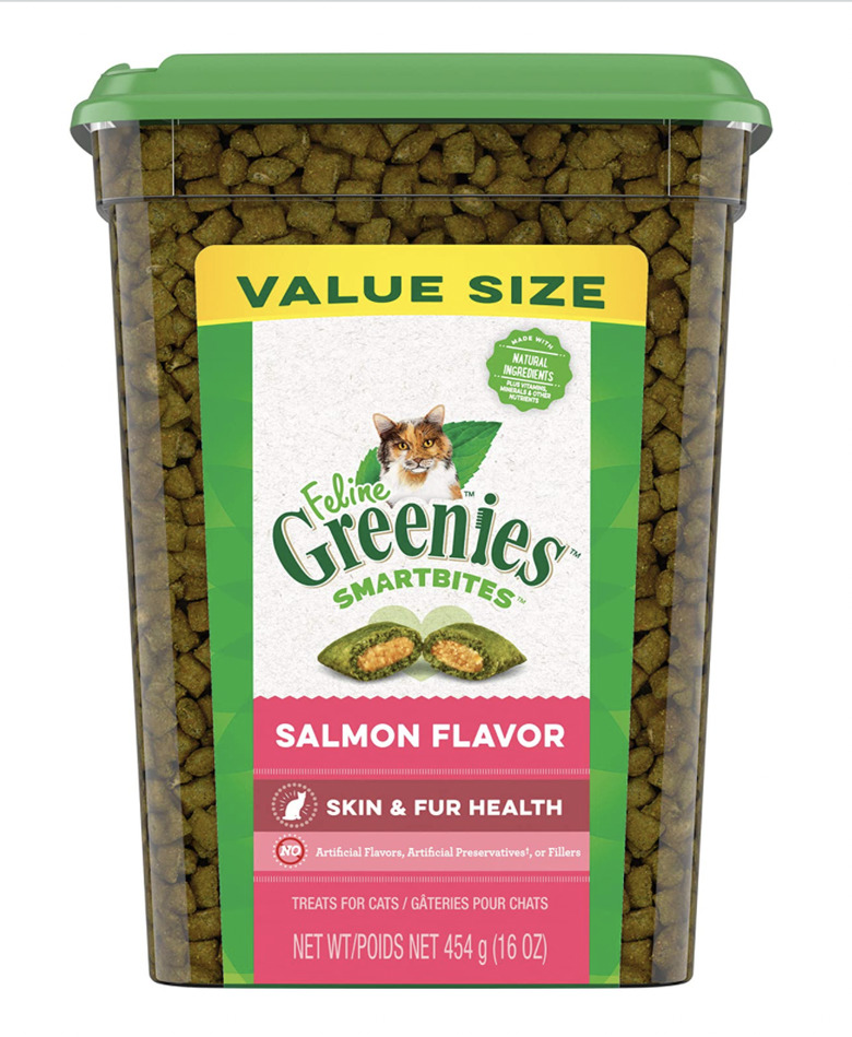 Greenies Feline SmartBites Healthy Skin & Fur Salmon-Flavored Cat Treats