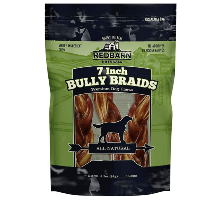Redbarn Naturals Braided Bully Sticks 7 Dog Treats