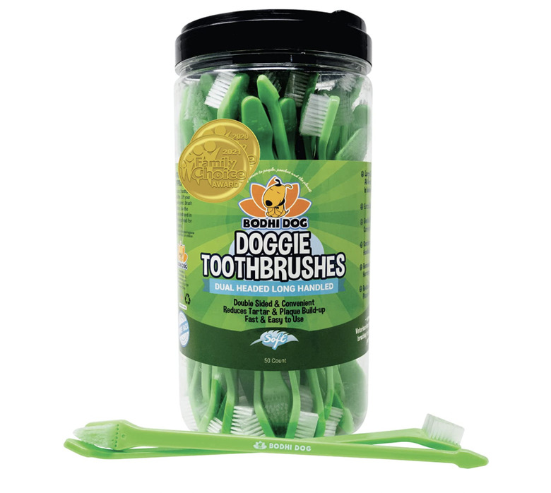 Dual Ended Long Dog & Cat Toothbrush