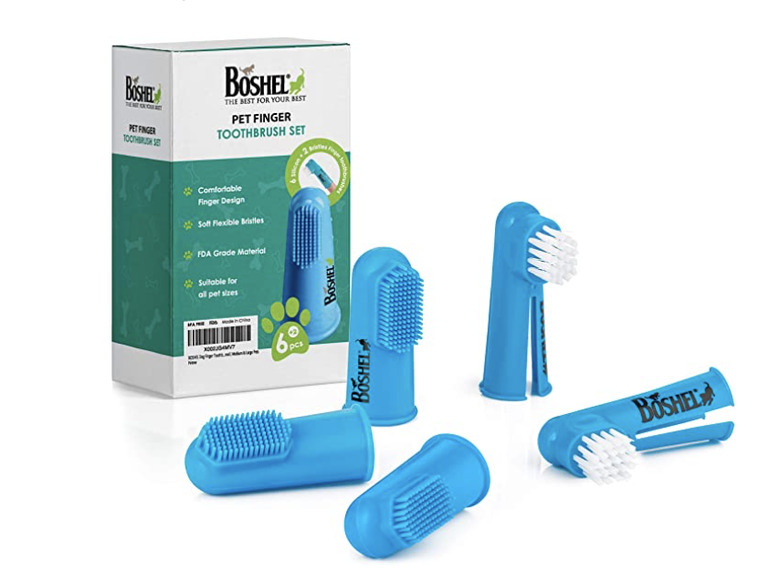 BOSHEL Dog Finger Toothbrush Set