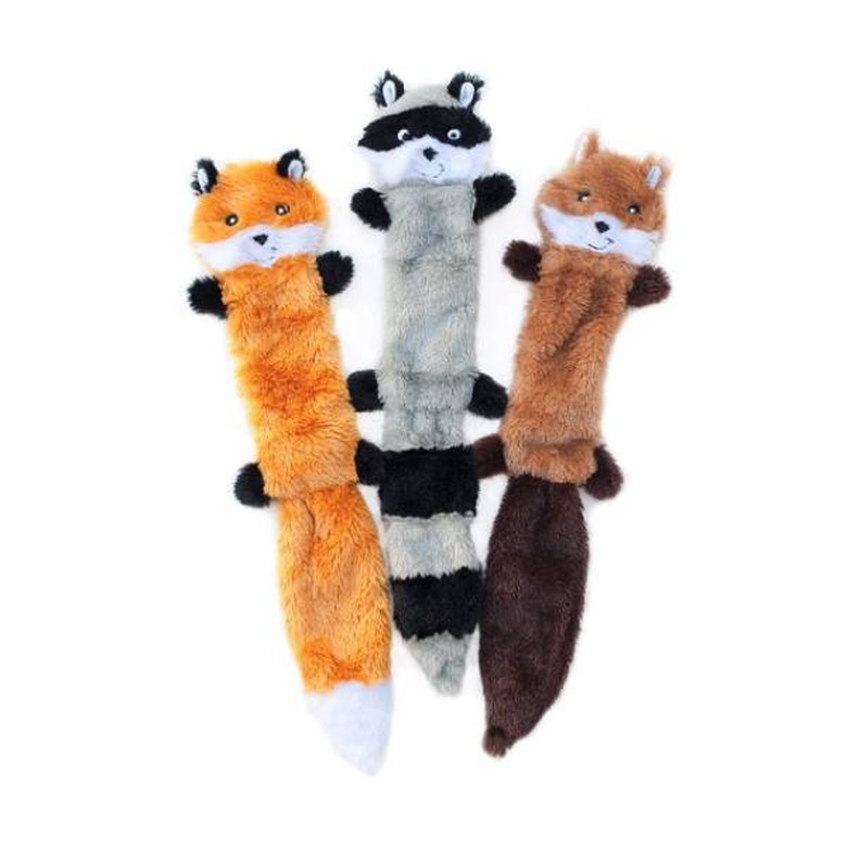 ZippyPaws - Skinny Peltz No Stuffing Squeaky Plush Dog Toy