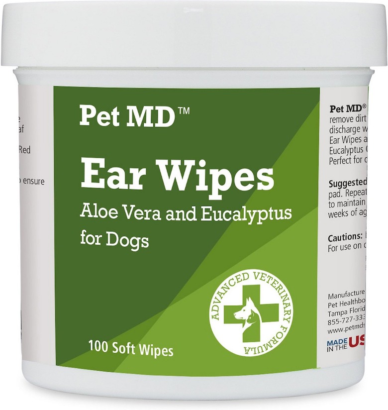Pet MD Aloe Vera and Eucalyptus Dog Ear Wipes