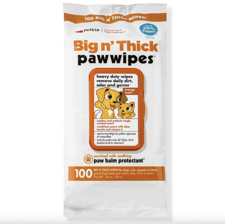 Petkin Big n' Thick Paw Wipes