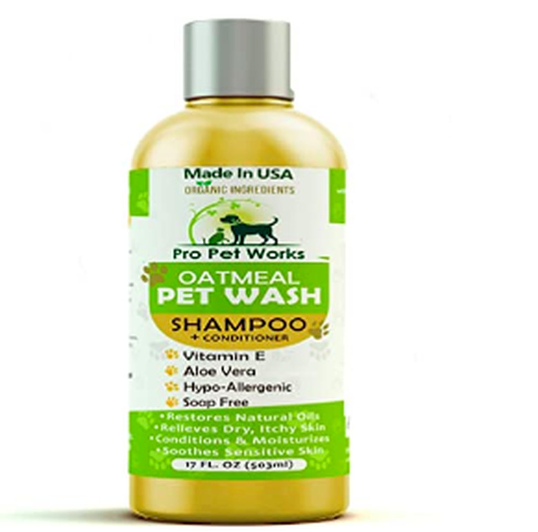 Pro Pet Works All Natural Organic 5 in One Oatmeal Pet Shampoo + Conditioner