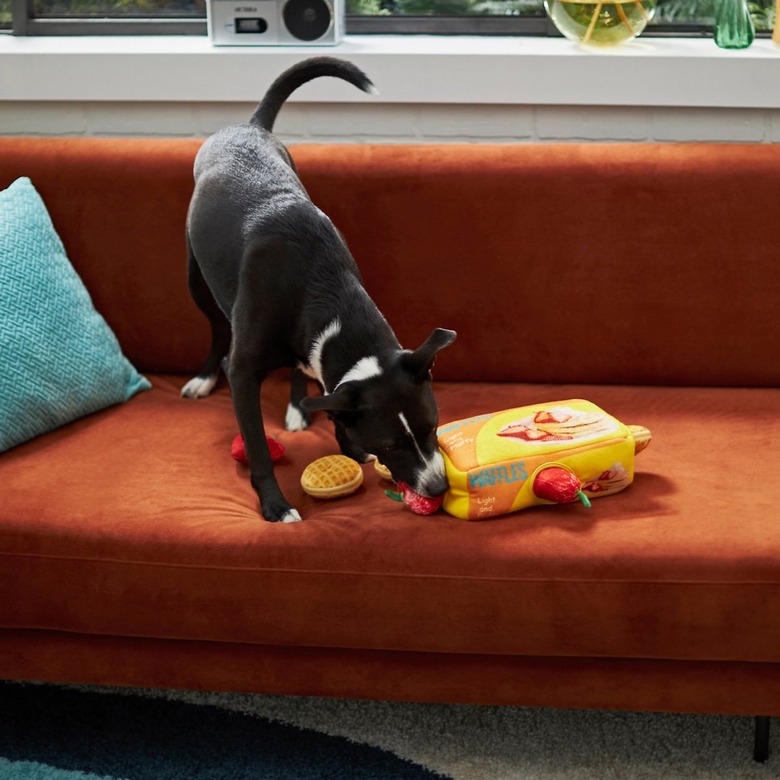 Frisco Retro Waffle Box Hide and Seek Plush Puzzle Dog Toy