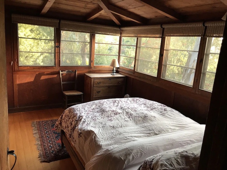 Primary bedroom with wooded view in Laguna Beach