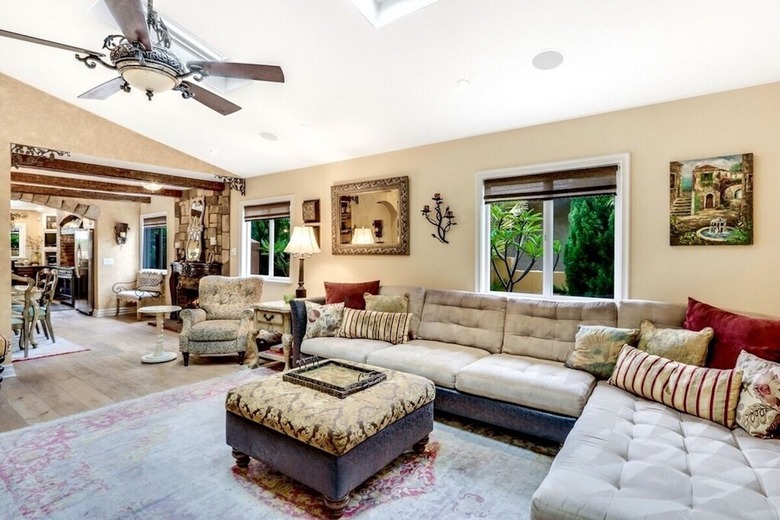 Spacious living room in luxury Dana Point