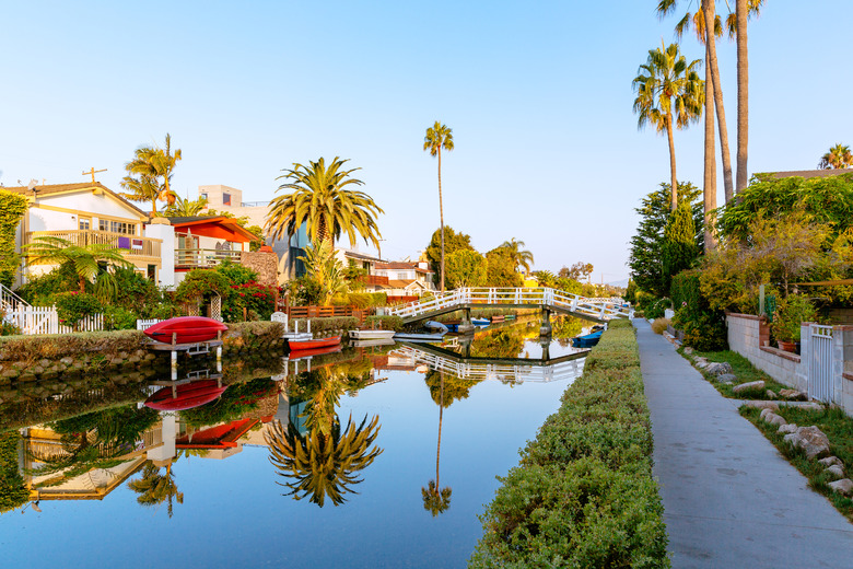 Residential building along Venice Canals in Venice