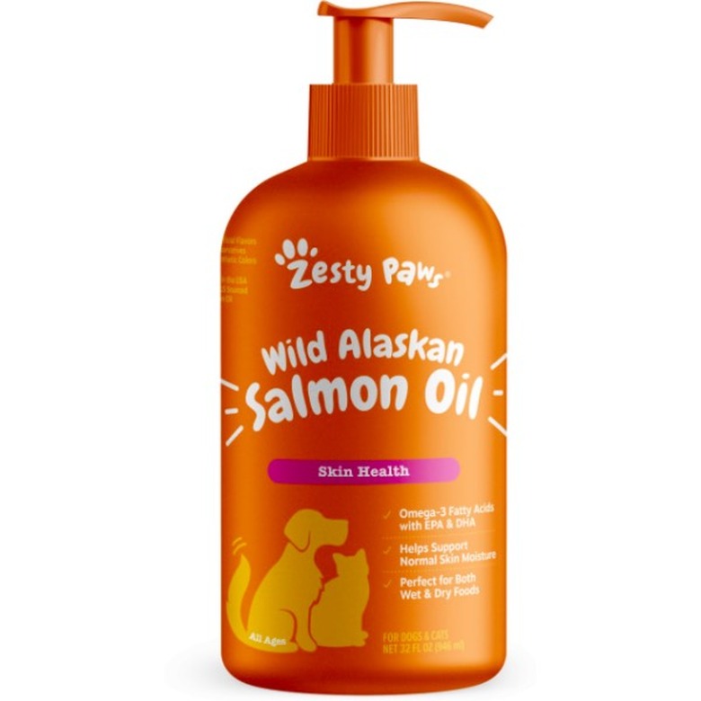 Zesty Paws Wild Alaskan Salmon Oil Liquid Skin & Coat Supplement for Dogs & Cats