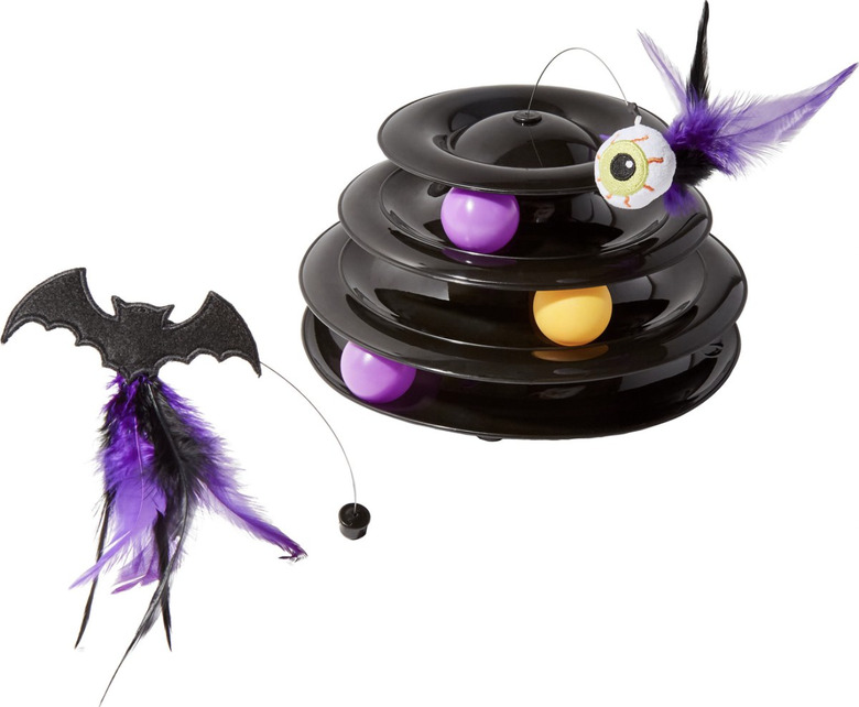 Frisco Halloween Cat Tracks Cat Toy with a black track