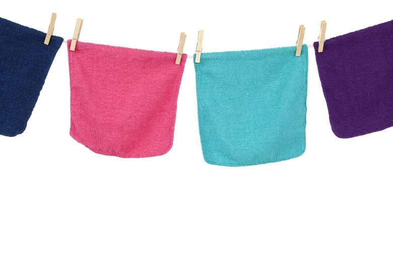 Colorful Laundry Hanging on Clothesline
