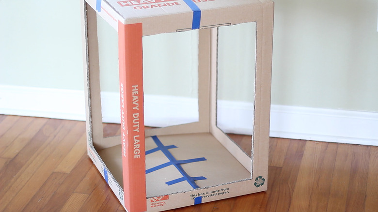 Four sides cut out of box