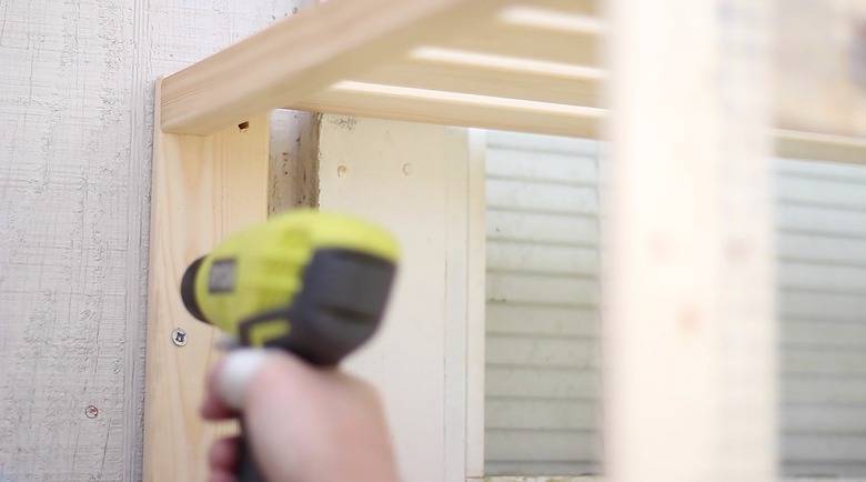 Attaching catio to side of house