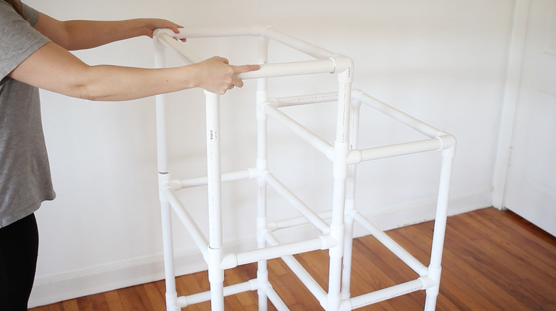 Inserting fifth level into fourth level