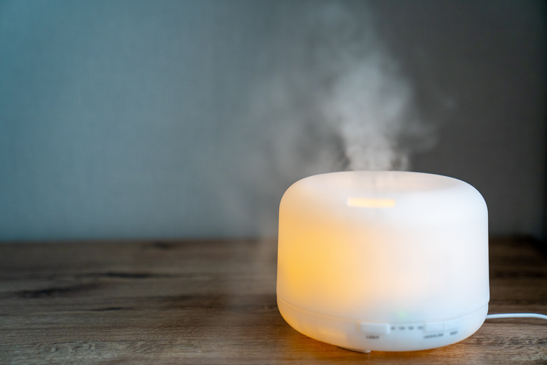 modern air humidifier purifier in work