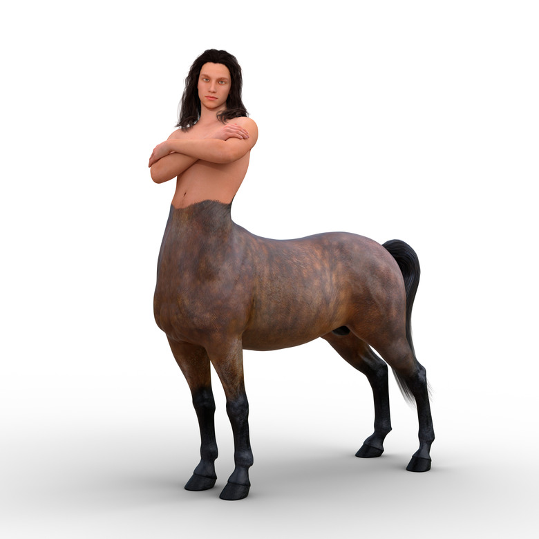 3D rendering of a centaur half man