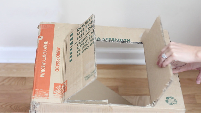 making a door on front of box