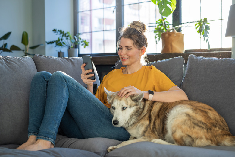 Women at home relaxing