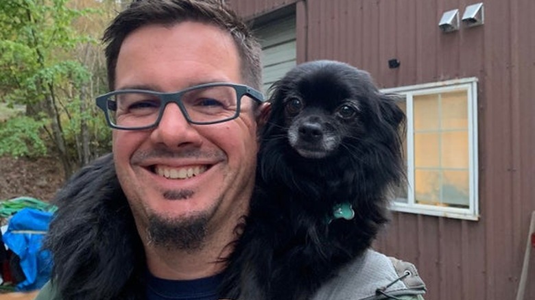 dad who didn't want dog loves newly adopted dog