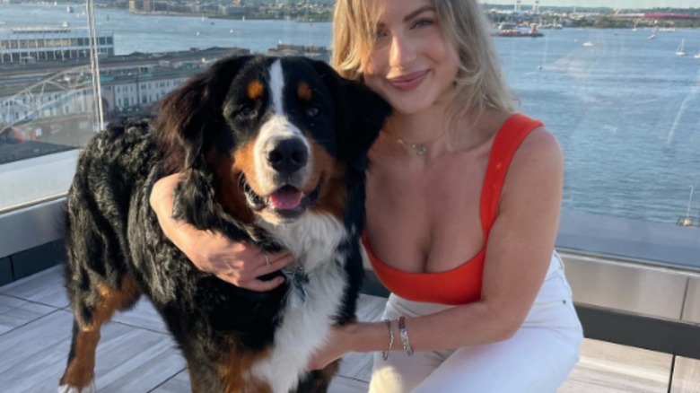 Baloo smiling with his mom