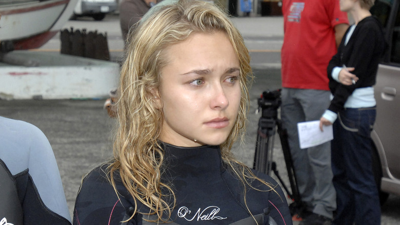 Hayden Panettiere in 2007 in Japan to protest dolphin hunting.