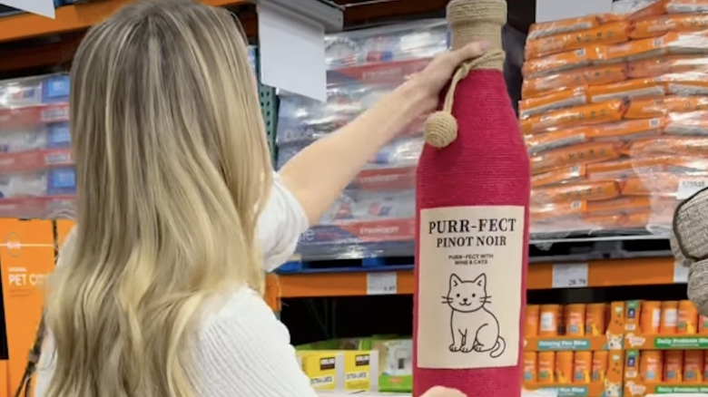 Costco's Wine Bottle Cat Scratcher is the perfect find for cat lovers.
