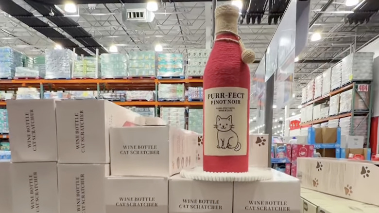 Costco's Wine Bottle Cat Scratcher is the perfect find for cat lovers.